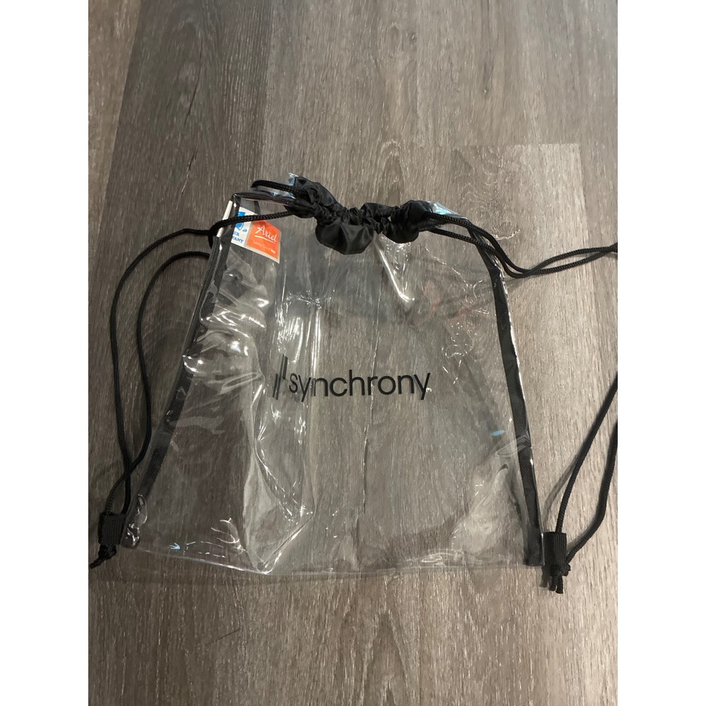 Synchrony Clear Drawstring Backpack Stadium Appro… - image 3